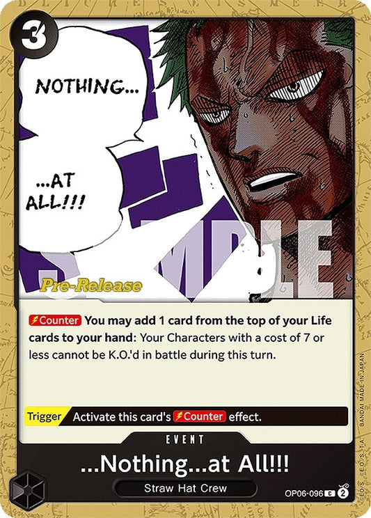 Image for ...Nothing...at All!!! (OP06-096) (OP06 PRE) - One Piece Card Game