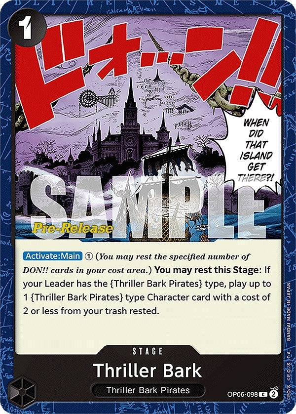 Image for Thriller Bark (OP06-098) (OP06 PRE) - One Piece Card Game