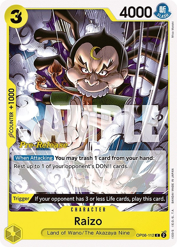 Image for Raizo (OP06-112) (OP06 PRE) - One Piece Card Game