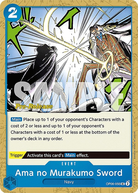 Image for Ama no Murakumo Sword (OP06-056) (OP06 PRE) - One Piece Card Game