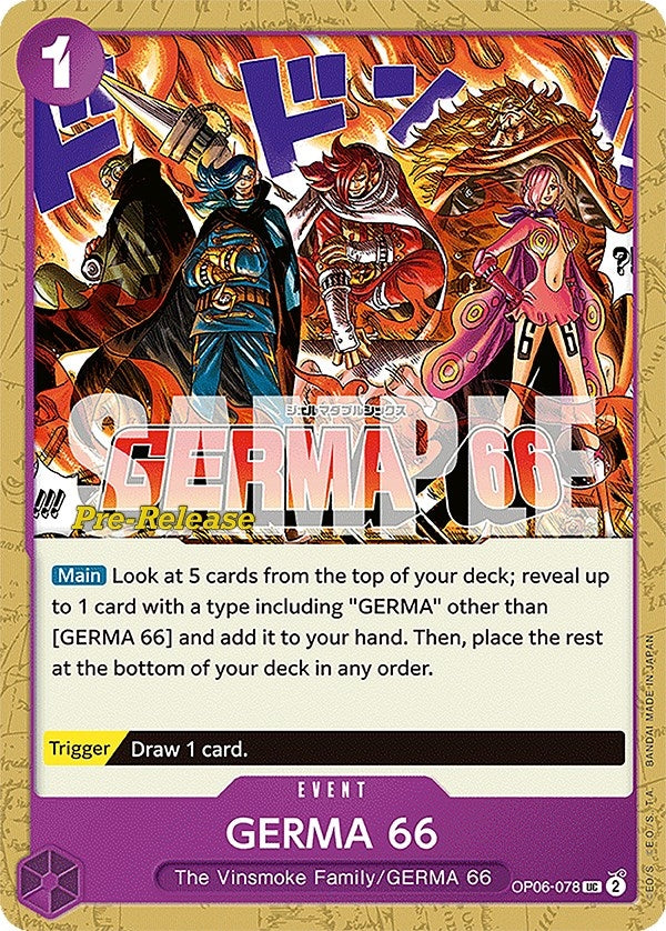 Image for GERMA 66 (OP06-078) (OP06 PRE) - One Piece Card Game