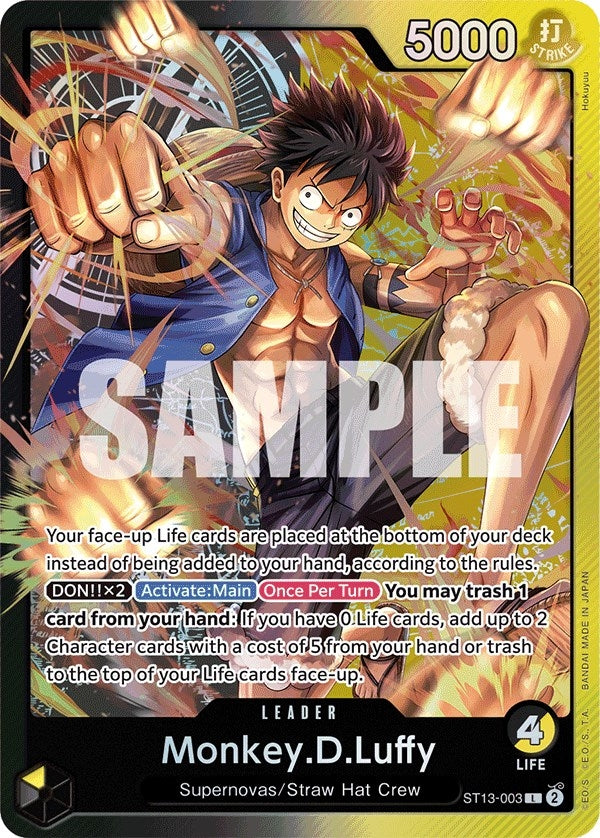 Image for Monkey.D.Luffy (003) (ST13-003) (ST-13) - One Piece Card Game
