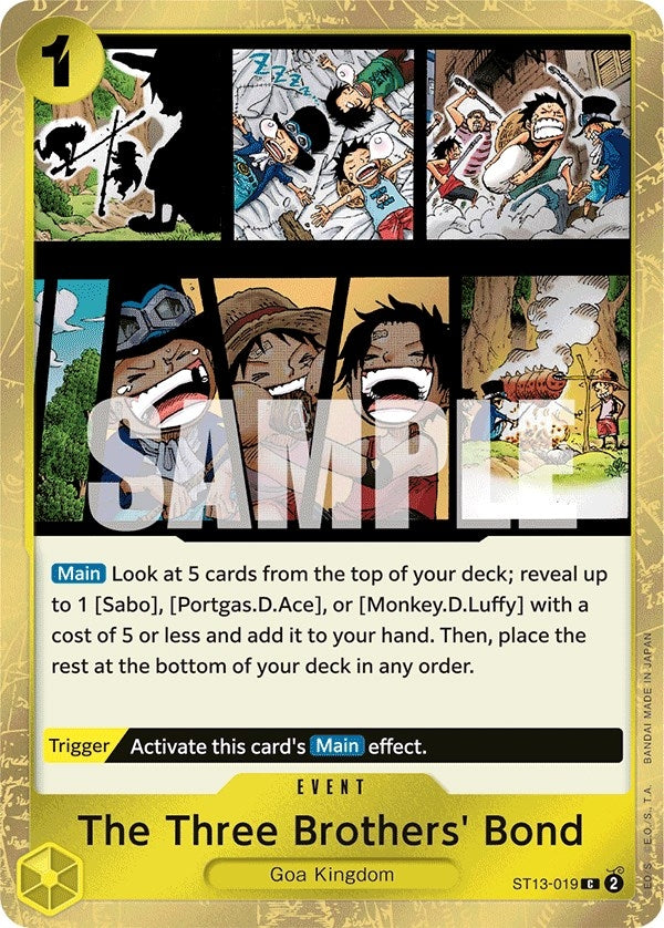 Image for The Three Brothers' Bond (ST13-019) (ST-13) - One Piece Card Game