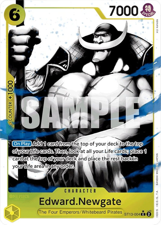 Image for Edward.Newgate (Parallel) (ST13-004) (ST-13) - One Piece Card Game