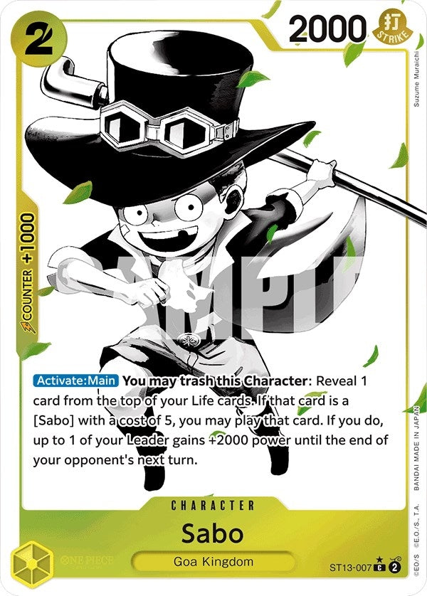 Image for Sabo (007) (Parallel) (ST13-007) (ST-13) - One Piece Card Game