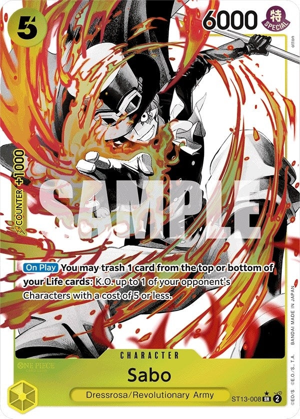 Image for Sabo (008) (Parallel) (ST13-008) (ST-13) - One Piece Card Game