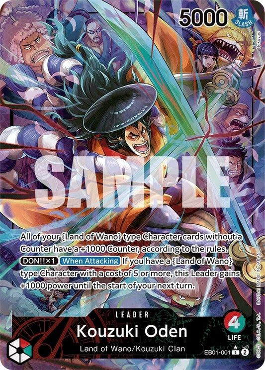Image for Kouzuki Oden (Alternate Art) (EB01-001) (EB-01) - One Piece Card Game