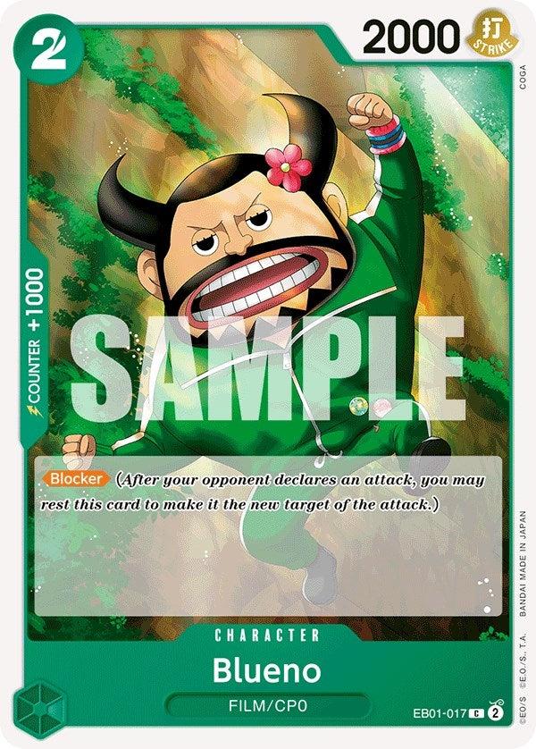 Image for Blueno (017) (EB01-017) (EB-01) - One Piece Card Game