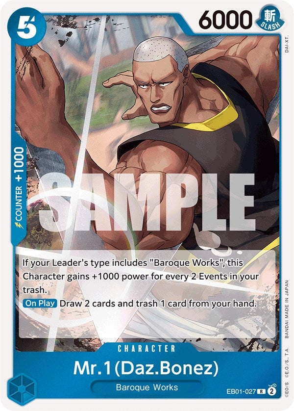 Image for Mr. 1 (Daz.Bonez) (EB01-027) (EB-01) - One Piece Card Game