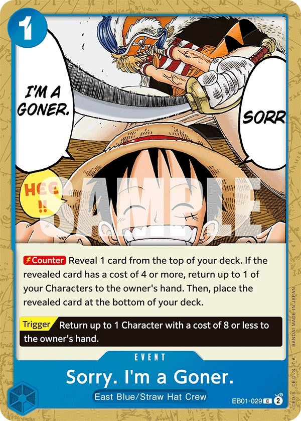 Image for Sorry. I'm a Goner. (EB01-029) (EB-01) - One Piece Card Game