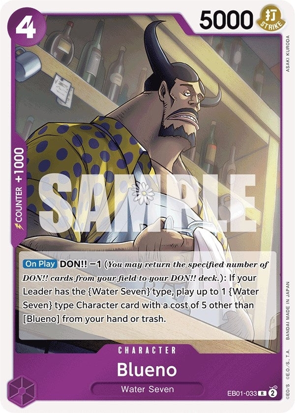 Image for Blueno (033) (EB01-033) (EB-01) - One Piece Card Game