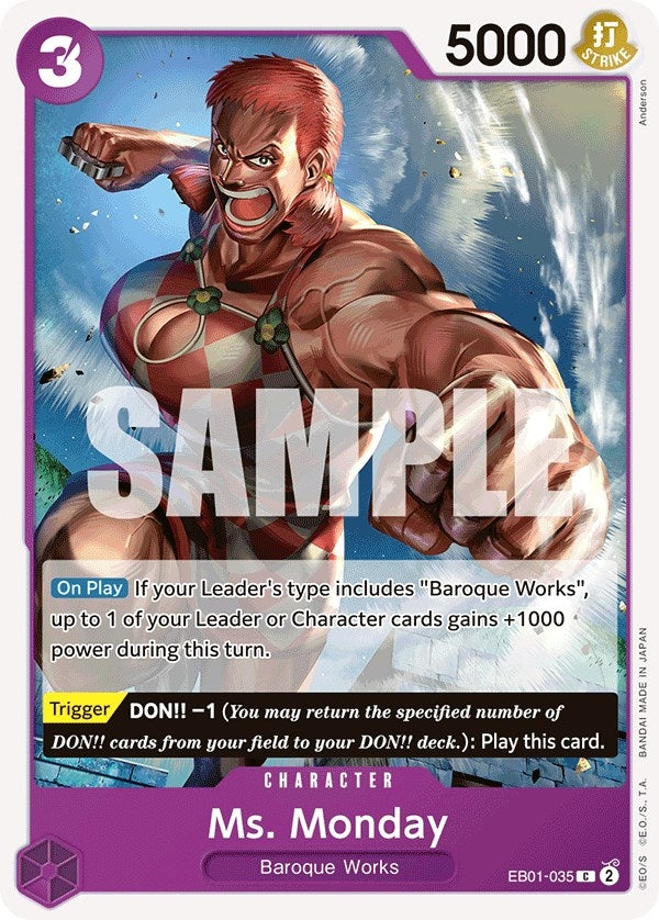 Image for Ms. Monday (EB01-035) (EB-01) - One Piece Card Game