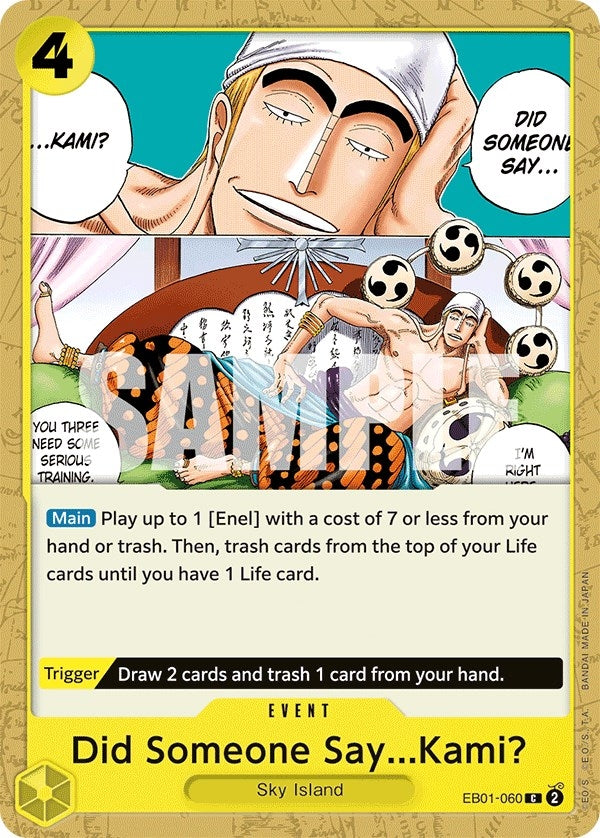 Image for Did Someone Say...Kami? (EB01-060) (EB-01) - One Piece Card Game