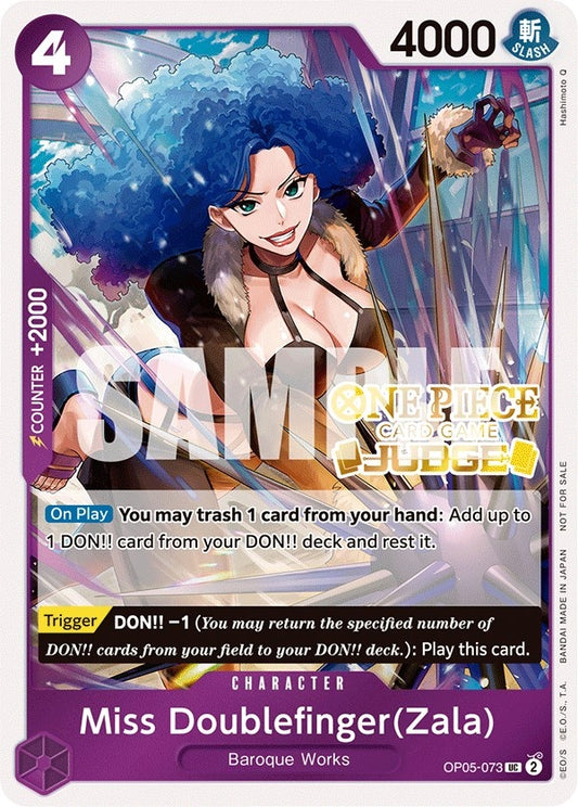 Image for Miss Doublefinger(Zala) (Judge Pack Vol. 3) (OP05-073) (OP-PR) - One Piece Card Game