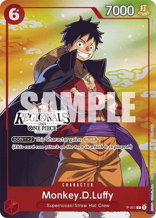 Image for Monkey.D.Luffy (001) (Offline Regional 2024 Vol. 2) [Participant] (P-001) (OP-PR) - One Piece Card Game