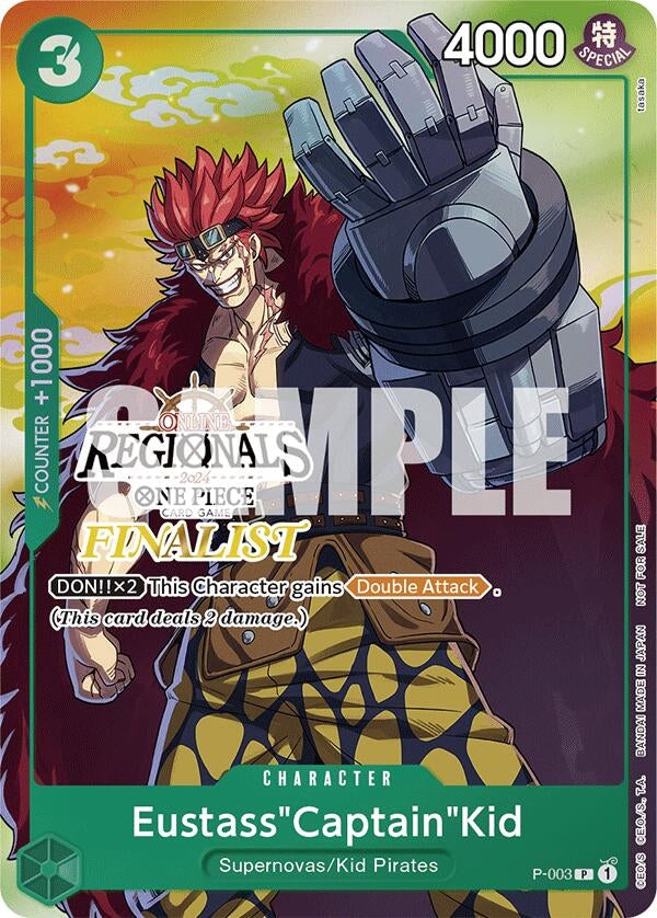 Image for Eustass"Captain"Kid (Online Regional 2024 Vol. 2) [Finalist] (P-003) (OP-PR) - One Piece Card Game