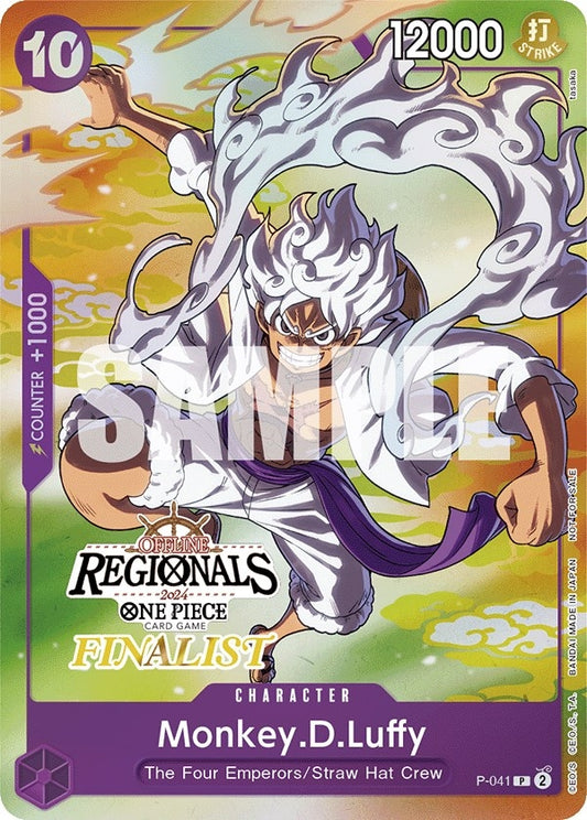 Image for Monkey.D.Luffy (041) (Offline Regional 2024 Vol. 2) [Finalist] (P-041) (OP-PR) - One Piece Card Game