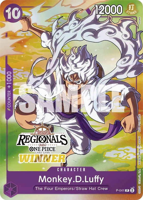 Image for Monkey.D.Luffy (041) (Online Regional 2024 Vol. 2) [Winner] (P-041) (OP-PR) - One Piece Card Game