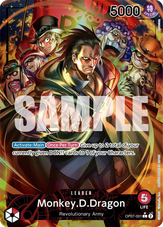 Image for Monkey.D.Dragon (001) (Parallel) (OP07-001) (OP07) - One Piece Card Game