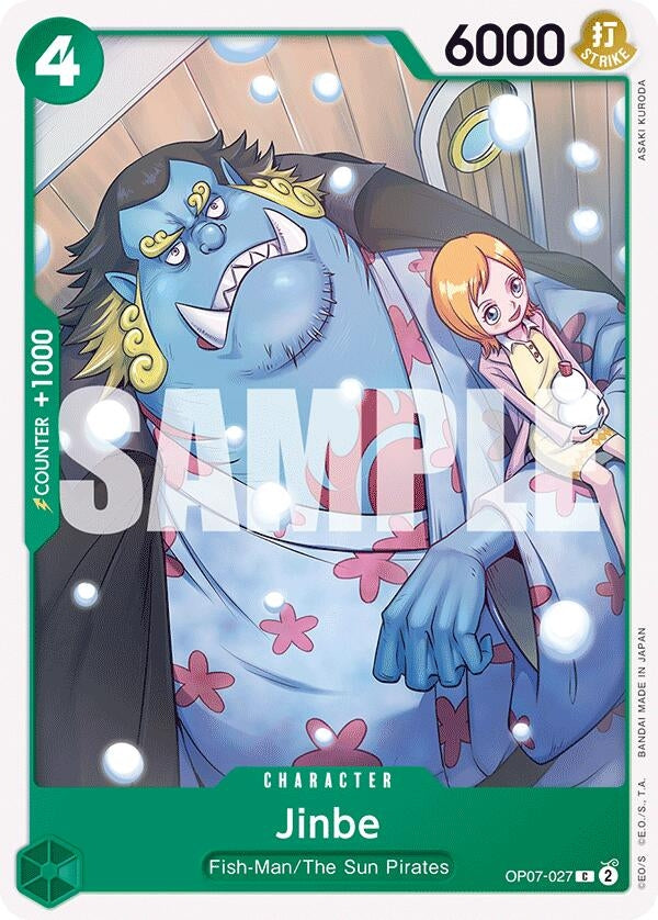 Image for Jinbe (027) (OP07-027) (OP07) - One Piece Card Game