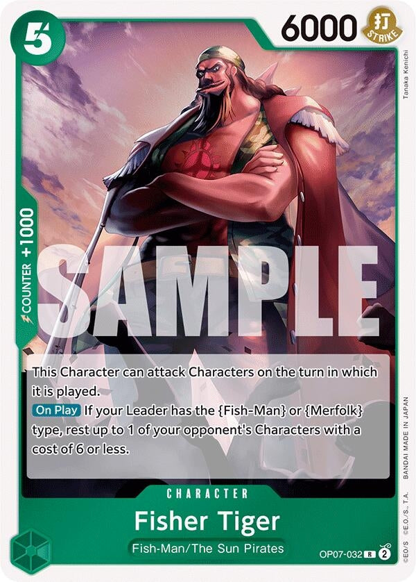 Image for Fisher Tiger (OP07-032) (OP07) - One Piece Card Game