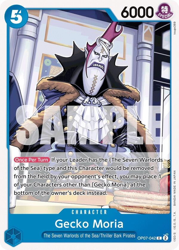 Image for Gecko Moria (042) (OP07-042) (OP07) - One Piece Card Game