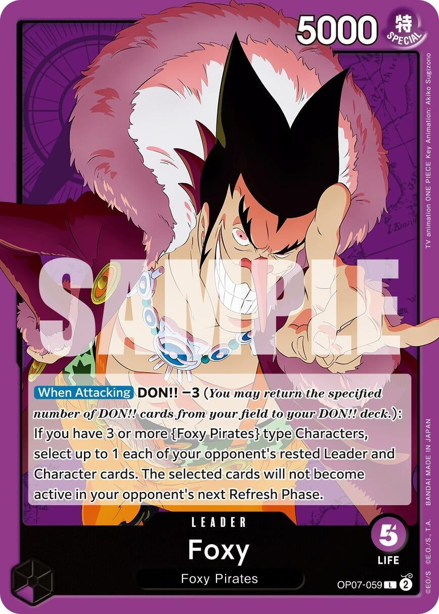 Image for Foxy (059) (OP07-059) (OP07) - One Piece Card Game