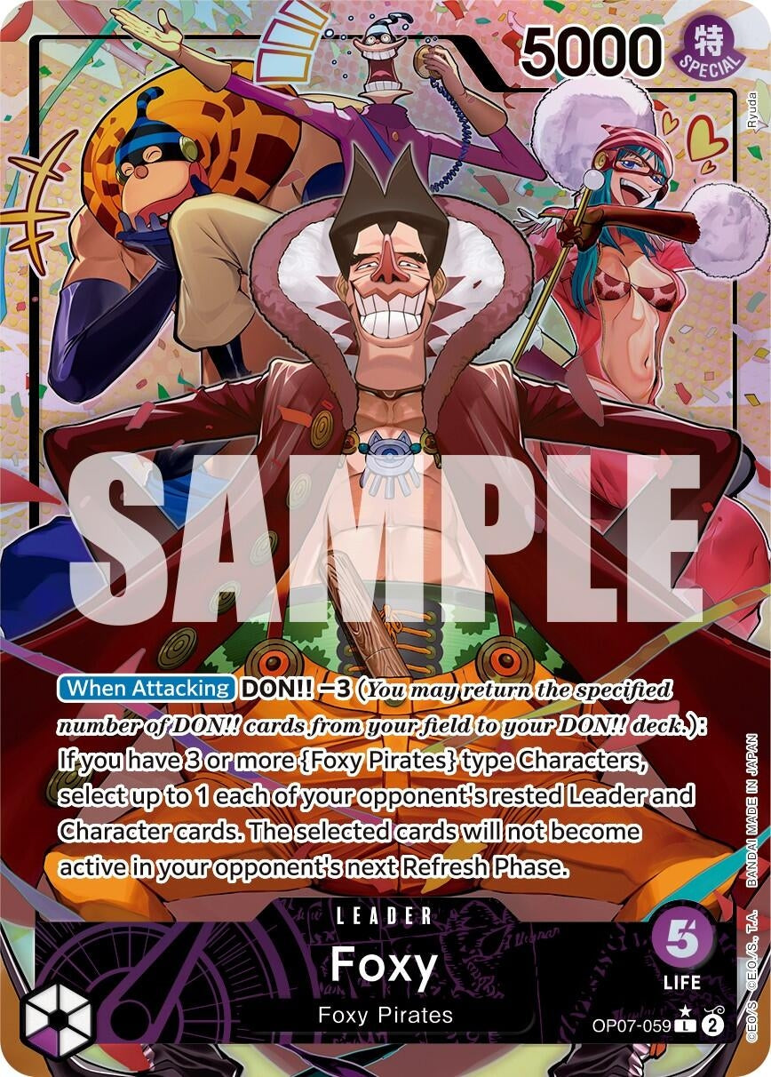Image for Foxy (059) (Parallel) (OP07-059) (OP07) - One Piece Card Game