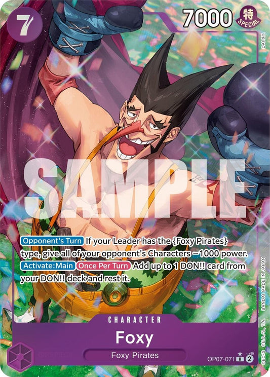 Image for Foxy (071) (Parallel) (OP07-071) (OP07) - One Piece Card Game
