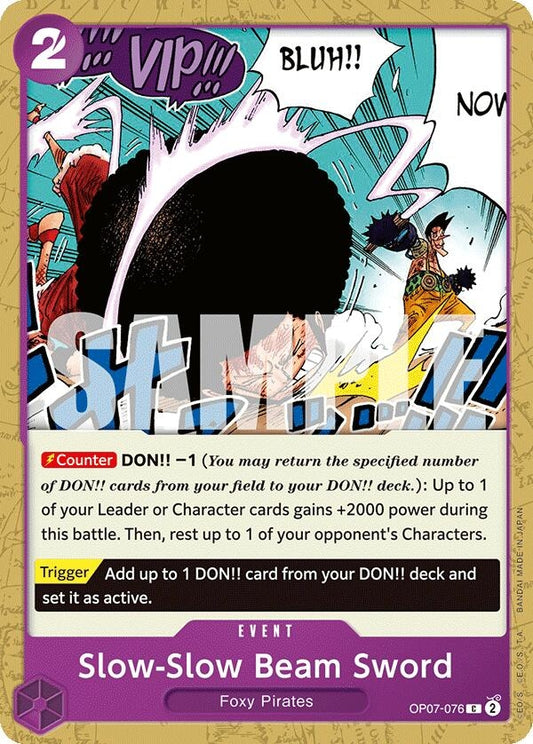 Image for Slow-Slow Beam Sword (OP07-076) (OP07) - One Piece Card Game