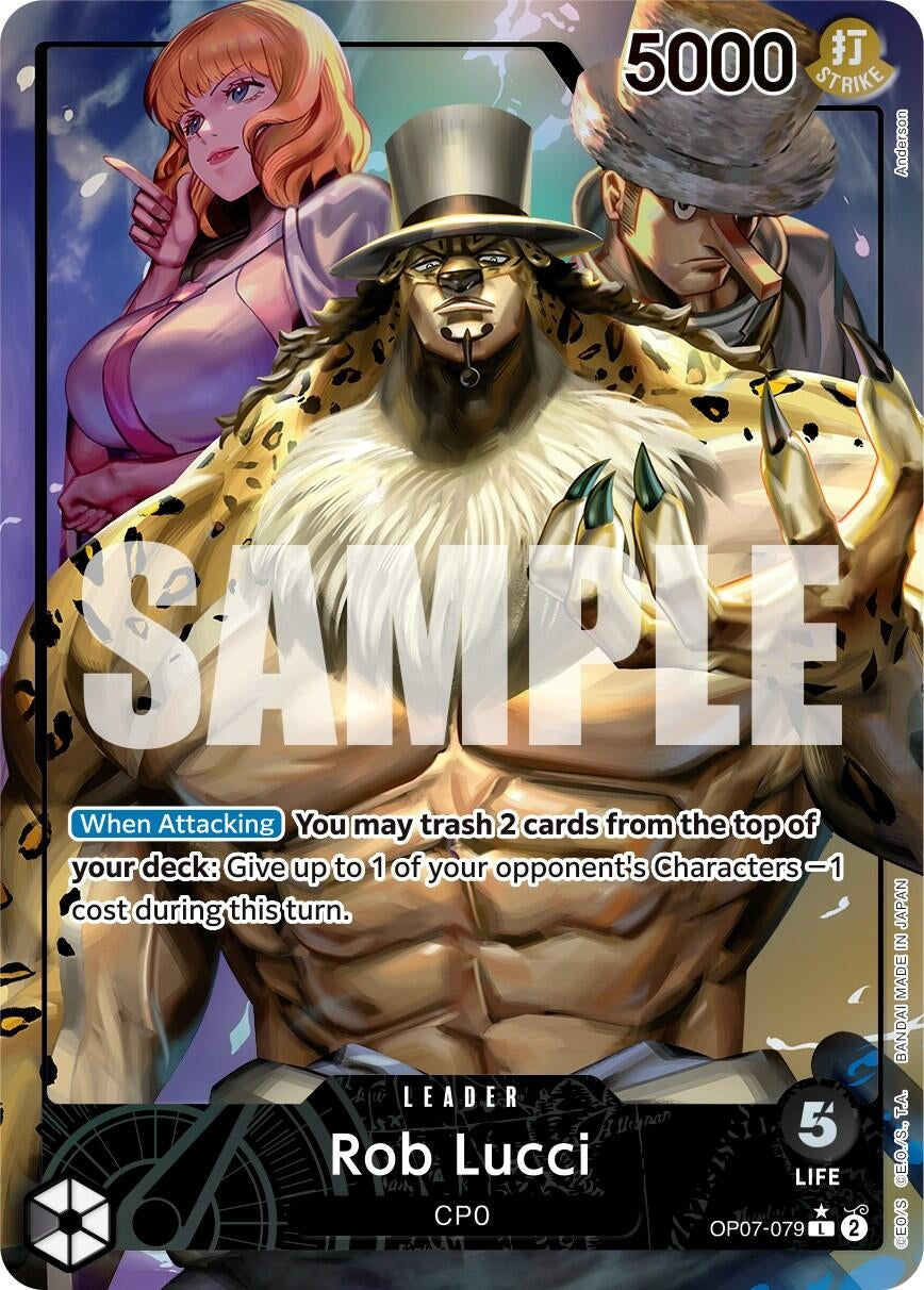 Image for Rob Lucci (079) (Parallel) (OP07-079) (OP07) - One Piece Card Game