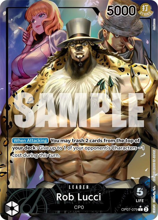 Image for Rob Lucci (079) (Parallel) (OP07-079) (OP07) - One Piece Card Game