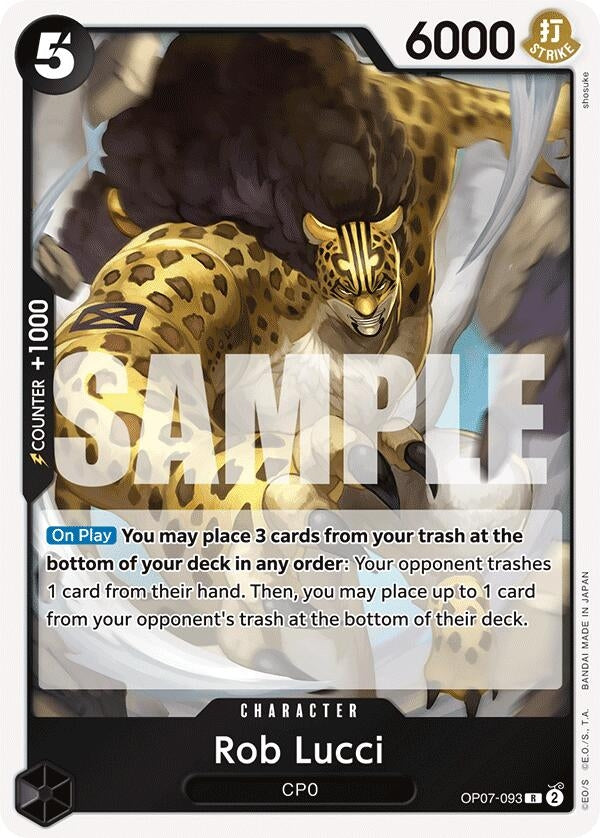 Image for Rob Lucci (093) (OP07-093) (OP07) - One Piece Card Game