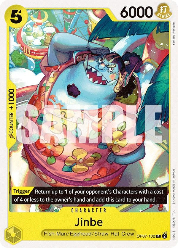 Image for Jinbe (102) (OP07-102) (OP07) - One Piece Card Game