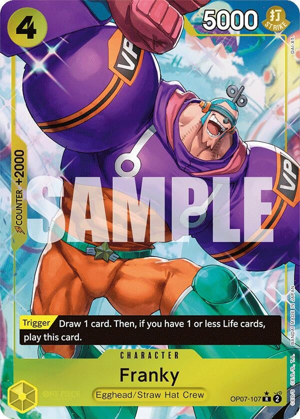 Image for Franky (Parallel) (OP07-107) (OP07) - One Piece Card Game
