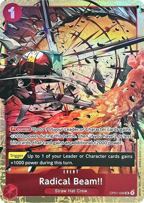 Image for Radical Beam!! (Premium Card Collection -Best Selection Vol. 1-) (OP01-029) (OP-PR) - One Piece Card Game