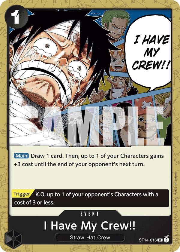 Image for I Have My Crew!! (ST14-016) (ST-14) - One Piece Card Game
