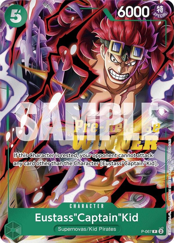 Image for Eustass"Captain"Kid (OP-07 Pre-Release Tournament) [Winner] (P-067) (OP-PR) - One Piece Card Game