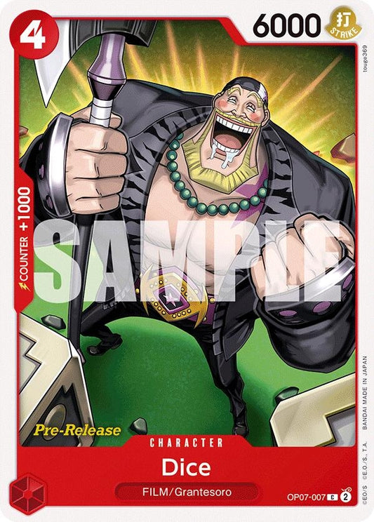 Image for Dice (OP07-007) (OP07 PRE) - One Piece Card Game