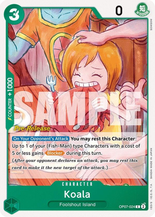 Image for Koala (OP07-024) (OP07 PRE) - One Piece Card Game