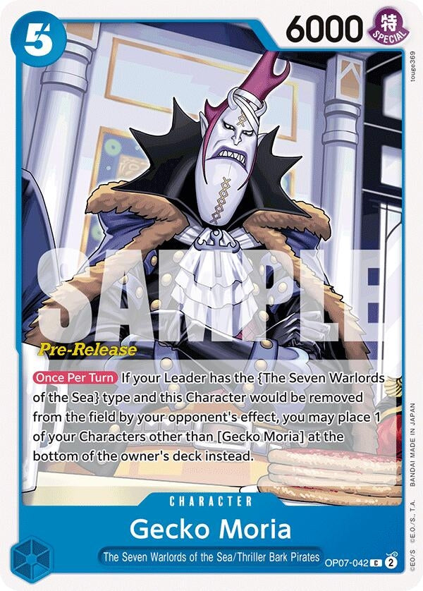 Image for Gecko Moria (042) (OP07-042) (OP07 PRE) - One Piece Card Game