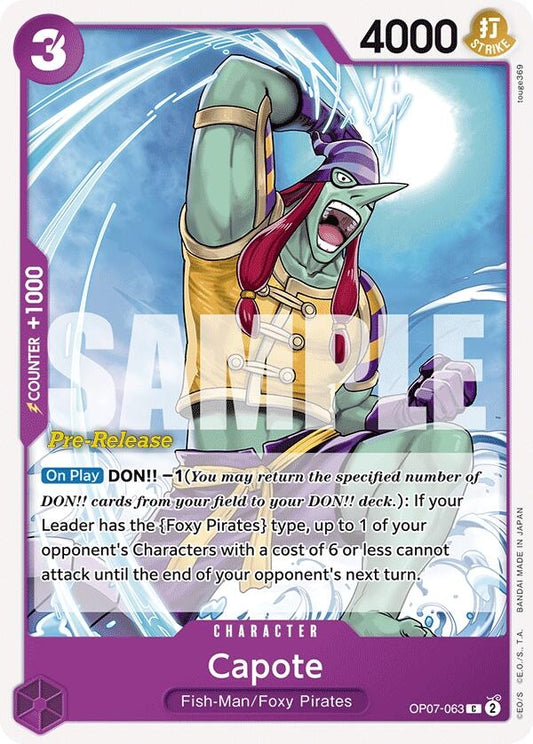Image for Capote (OP07-063) (OP07 PRE) - One Piece Card Game