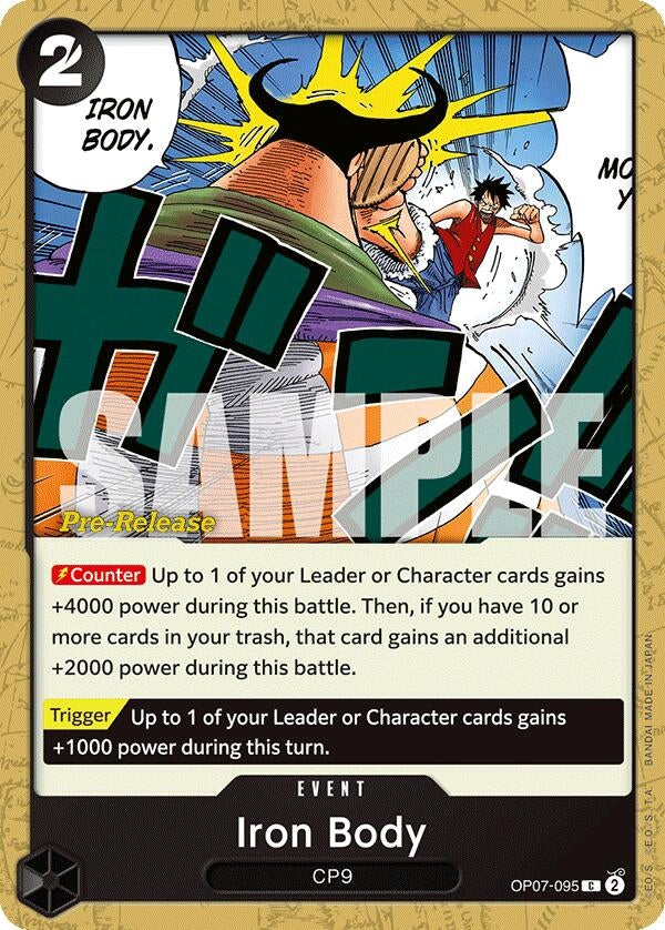 Image for Iron Body (OP07-095) (OP07 PRE) - One Piece Card Game