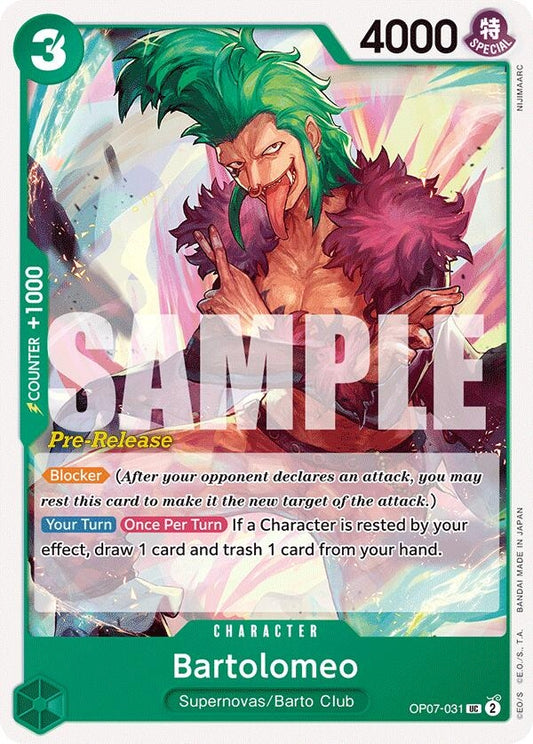 Image for Bartolomeo (OP07-031) (OP07 PRE) - One Piece Card Game