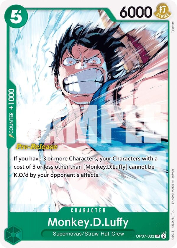 Image for Monkey.D.Luffy (033) (OP07-033) (OP07 PRE) - One Piece Card Game