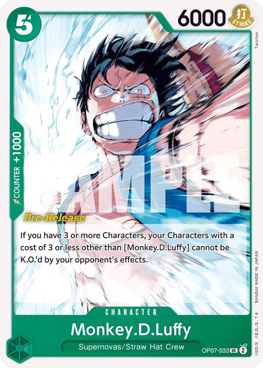 Image for Monkey.D.Luffy (033) (OP07-033) (OP07 PRE) - One Piece Card Game