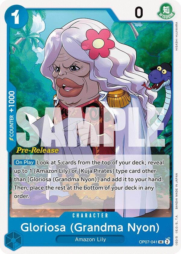 Image for Gloriosa (Grandma Nyon) (OP07-041) (OP07 PRE) - One Piece Card Game