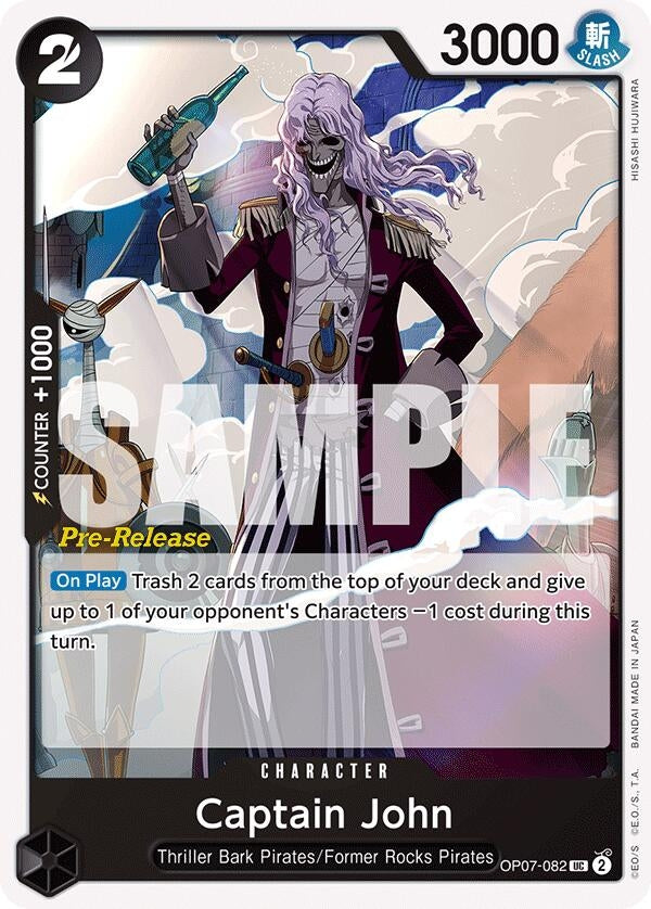Image for Captain John (OP07-082) (OP07 PRE) - One Piece Card Game