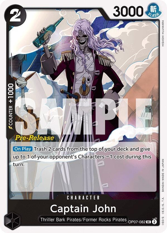 Image for Captain John (OP07-082) (OP07 PRE) - One Piece Card Game