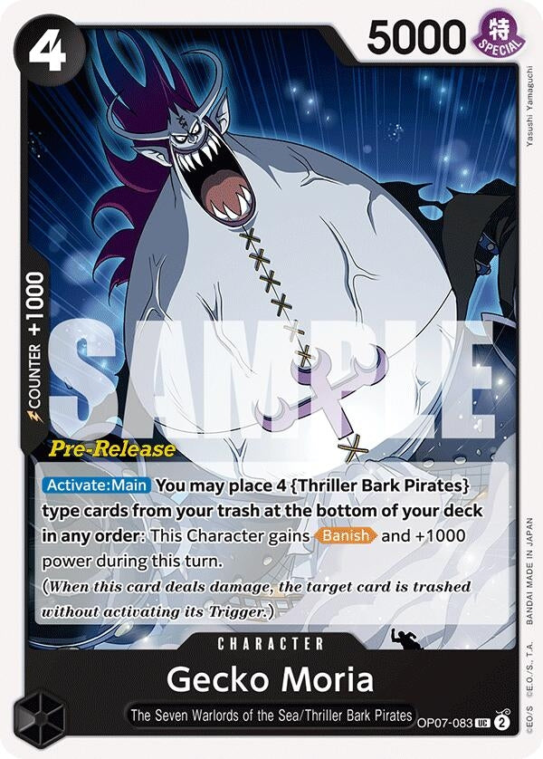 Image for Gecko Moria (083) (OP07-083) (OP07 PRE) - One Piece Card Game